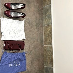Stuart Weitzman Ruby Size 6M Pumps and matching Ruby evening clutch purse